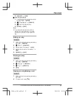 Предварительный просмотр 27 страницы Panasonic KX-TGF343B Operating Instructions Manual