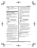 Предварительный просмотр 17 страницы Panasonic KX-TGF370 Series Operating Instructions Manual