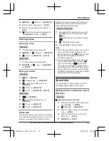 Предварительный просмотр 37 страницы Panasonic KX-TGF370 Series Operating Instructions Manual