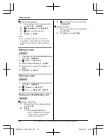 Предварительный просмотр 38 страницы Panasonic KX-TGF370 Series Operating Instructions Manual