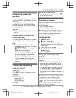 Preview for 57 page of Panasonic KX-TGF380 Operating Instructions Manual