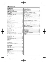 Preview for 2 page of Panasonic KX-TGF380AZ Operating Instructions Manual