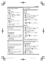 Preview for 29 page of Panasonic KX-TGF380AZ Operating Instructions Manual