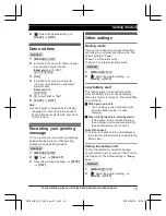 Предварительный просмотр 15 страницы Panasonic KX-TGF740 Operating Instructions Manual