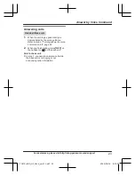 Preview for 23 page of Panasonic KX-TGF743 Operating Instructions Manual