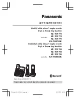 Предварительный просмотр 1 страницы Panasonic KX-TGF770 Series Operating Instructions Manual