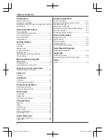 Предварительный просмотр 2 страницы Panasonic KX-TGF850 Operating Instructions Manual