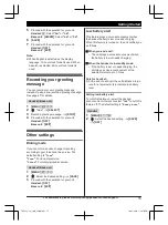 Предварительный просмотр 15 страницы Panasonic KX-TGF850 Operating Instructions Manual