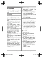 Предварительный просмотр 6 страницы Panasonic KX-TGF880 Series Operating Instructions Manual