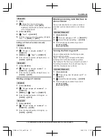 Предварительный просмотр 33 страницы Panasonic KX-TGF880 Series Operating Instructions Manual