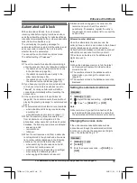 Предварительный просмотр 35 страницы Panasonic KX-TGF880 Series Operating Instructions Manual