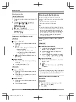 Предварительный просмотр 42 страницы Panasonic KX-TGF880 Series Operating Instructions Manual