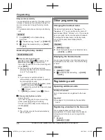 Preview for 48 page of Panasonic KX-TGF892 Operating Instructions Manual