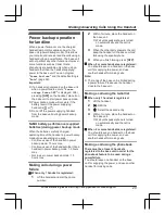 Предварительный просмотр 29 страницы Panasonic KX-TGF970 Series Operating Instructions Manual