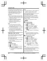 Предварительный просмотр 64 страницы Panasonic KX-TGF970 Series Operating Instructions Manual