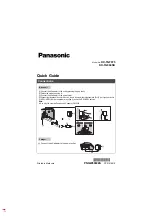 Предварительный просмотр 1 страницы Panasonic KX-TGF975 Quick Manual