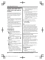 Preview for 52 page of Panasonic KX-TGFA30 Operating Instructions Manual