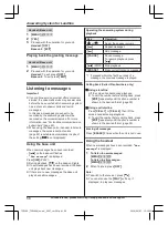 Preview for 58 page of Panasonic KX-TGFA30 Operating Instructions Manual