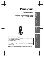 Panasonic KX-TGFA30EX Installation Manual preview