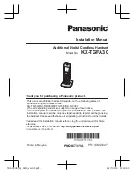 Panasonic KX-TGFA30N Installation Manual preview