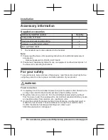 Preview for 2 page of Panasonic KX-TGFA61B Installation Manual