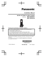 Panasonic KX-TGFA71 Installation Manual preview