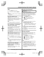 Предварительный просмотр 27 страницы Panasonic KX-TGFA71 Operating Instructions Manual