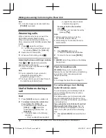 Предварительный просмотр 32 страницы Panasonic KX-TGFA71 Operating Instructions Manual