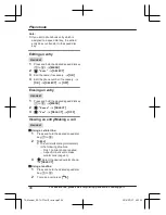 Предварительный просмотр 48 страницы Panasonic KX-TGFA71 Operating Instructions Manual