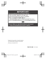 Preview for 104 page of Panasonic KX-TGFA71 Operating Instructions Manual