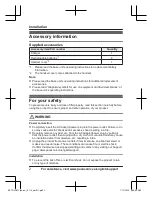 Preview for 2 page of Panasonic KX-TGFA87C Installation Manual