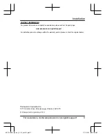 Preview for 9 page of Panasonic KX-TGFA87C Installation Manual