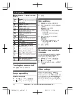 Предварительный просмотр 14 страницы Panasonic KX-TGH220E Operating Instructions Manual