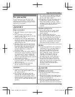 Preview for 5 page of Panasonic KX-TGH222AZ Operating Instructions Manual