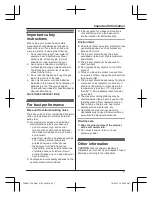 Preview for 7 page of Panasonic KX-TGH222AZ Operating Instructions Manual