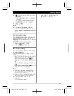 Предварительный просмотр 15 страницы Panasonic KX-TGH222AZ Operating Instructions Manual