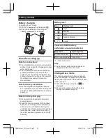 Предварительный просмотр 10 страницы Panasonic KX-TGH222C Operating Instructions Manual