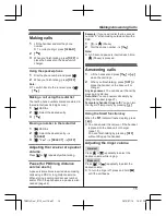 Предварительный просмотр 15 страницы Panasonic KX-TGH222C Operating Instructions Manual