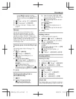 Предварительный просмотр 21 страницы Panasonic KX-TGH222C Operating Instructions Manual