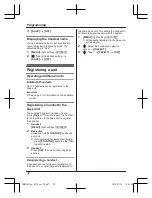 Предварительный просмотр 32 страницы Panasonic KX-TGH222C Operating Instructions Manual