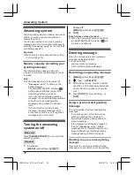 Предварительный просмотр 36 страницы Panasonic KX-TGH222C Operating Instructions Manual