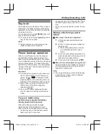 Preview for 19 page of Panasonic KX-TGH223AZ Operating Instructions Manual