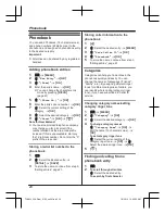 Preview for 20 page of Panasonic KX-TGH223AZ Operating Instructions Manual