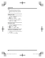 Preview for 22 page of Panasonic KX-TGH223AZ Operating Instructions Manual