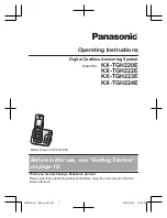 Panasonic KX-TGH224E Operating Instructions Manual предпросмотр