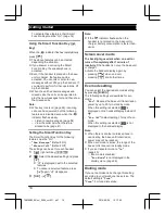 Предварительный просмотр 14 страницы Panasonic KX-TGH260BX Operating Instructions Manual