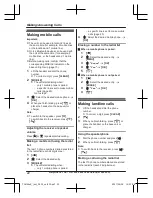 Предварительный просмотр 22 страницы Panasonic KX-TGH260E Operating Instructions Manual