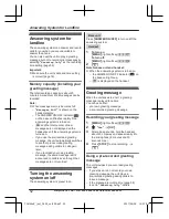 Предварительный просмотр 52 страницы Panasonic KX-TGH260E Operating Instructions Manual