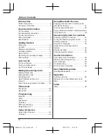 Preview for 2 page of Panasonic KX-TGHA20 Operating Instructions Manual