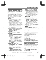 Preview for 47 page of Panasonic KX-TGHA20 Operating Instructions Manual